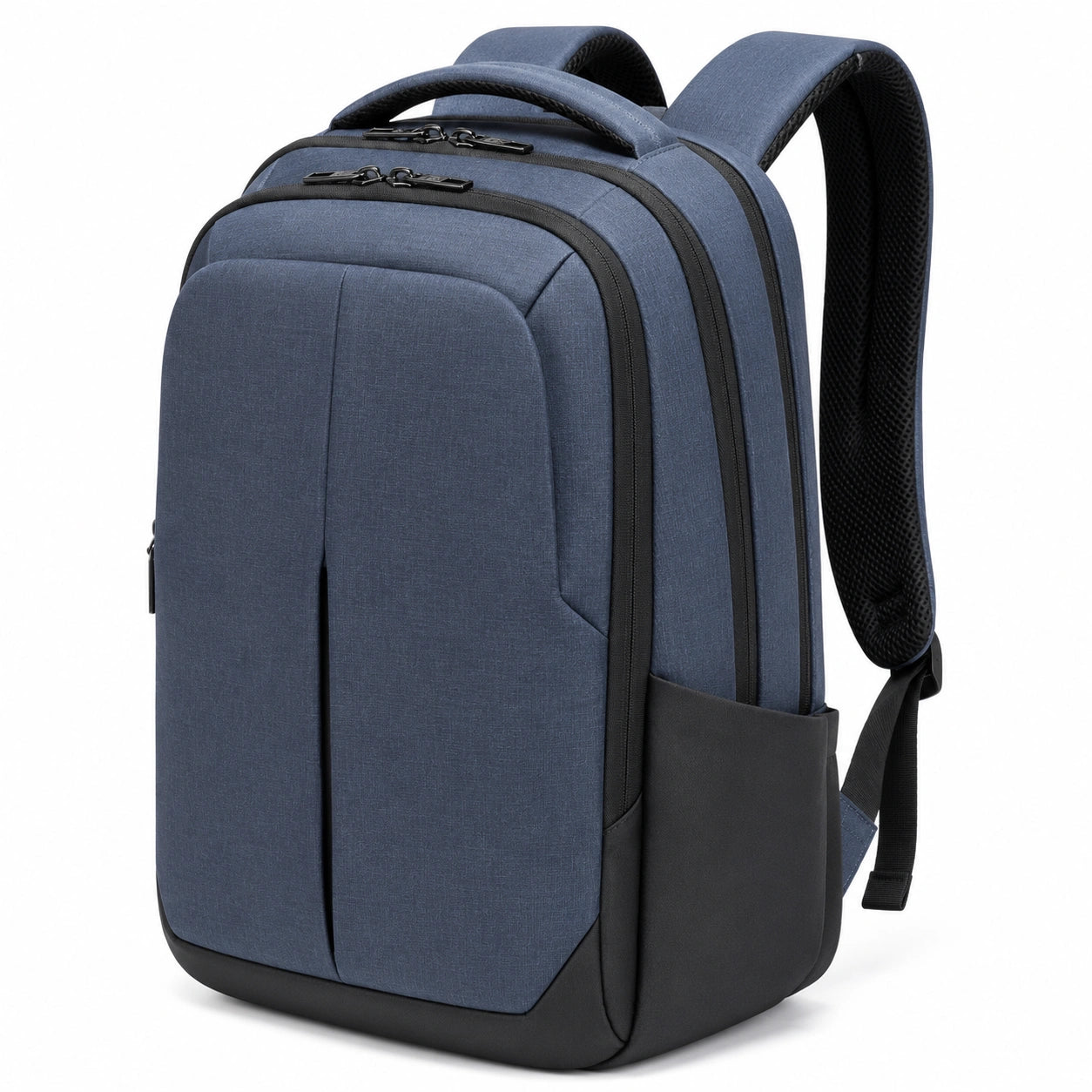 Sac à dos 30 x 15 x 45 cm en textile bleu marine pour ordinateur style urbain