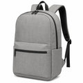 Sac à dos 30 x 15 x 42 cm en tissu gris pour usage quotidien style urbain à compartiments