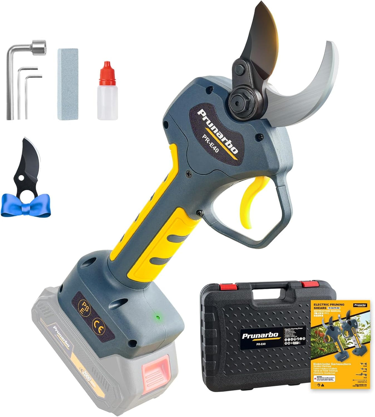 Outillage de jardin Prunarbo | 40 mm, 18 V – Gris/Jaune/Noir
