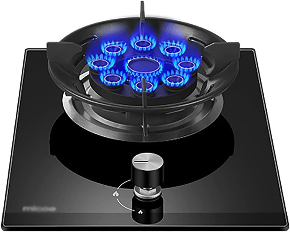 Tables de cuisson ZXFF | 33 cm, Noir – Cuisine De Cuisson À Gaz De Cuisson À Gaz Intégrée | 5.2 / KW Neuf Cavité Top en Verre Trempé pour La Maison