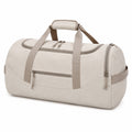Sac de voyage 50 x 25 x 25 cm en textile beige à compartiments zippés