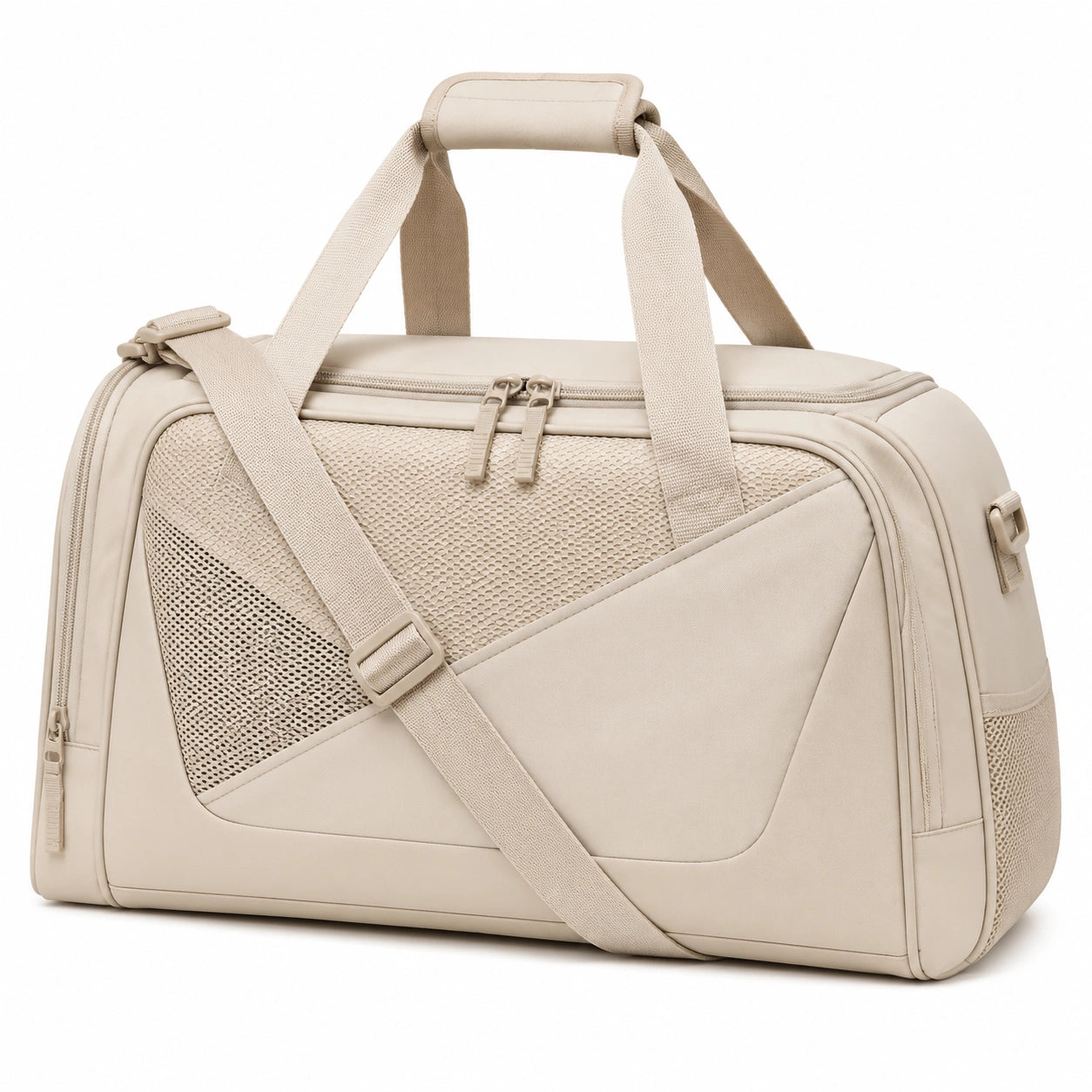 Sac de voyage 50 cm en polyester beige pour sport style duffel
