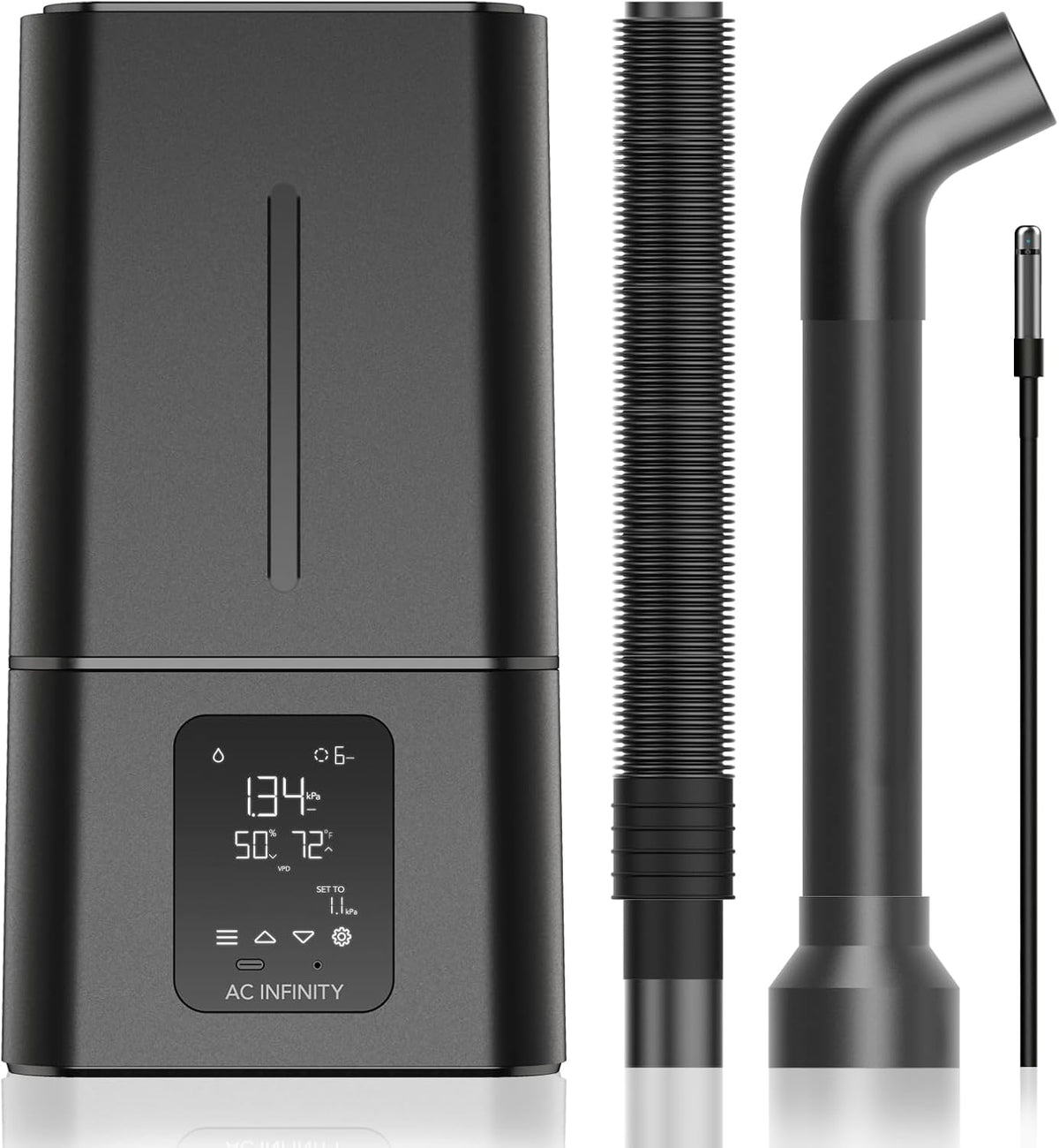 AC Infinity Humidificateurs, 15 L – Noir | CLOUDFORGE T7 Humidificateur de plantes avec commandes d'humidité VPD