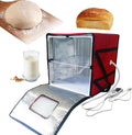 Machines à pain pealiritansemen – Rouge/Argent | Machine De Fermentation De Levain Avec Étagère Interne, Boîte De Fermentation De Pâte À Pizza