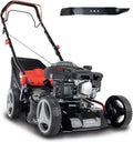 tondeuse à gazon Scheppach – 42 cm | 45 L, 75 mm – Noir/Rouge/Gris | Thermique MS132-42, Largeur de Coupe – Fonction Mulching