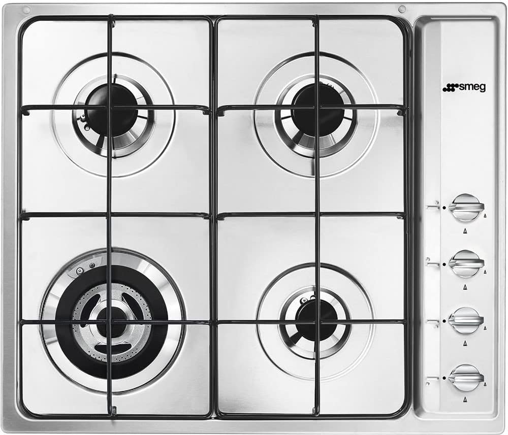 Tables de cuisson Smeg | 58,5 cm, Argent – sr64s Plaque | Plaque (intégré, acier inoxydable – le haut à la droite