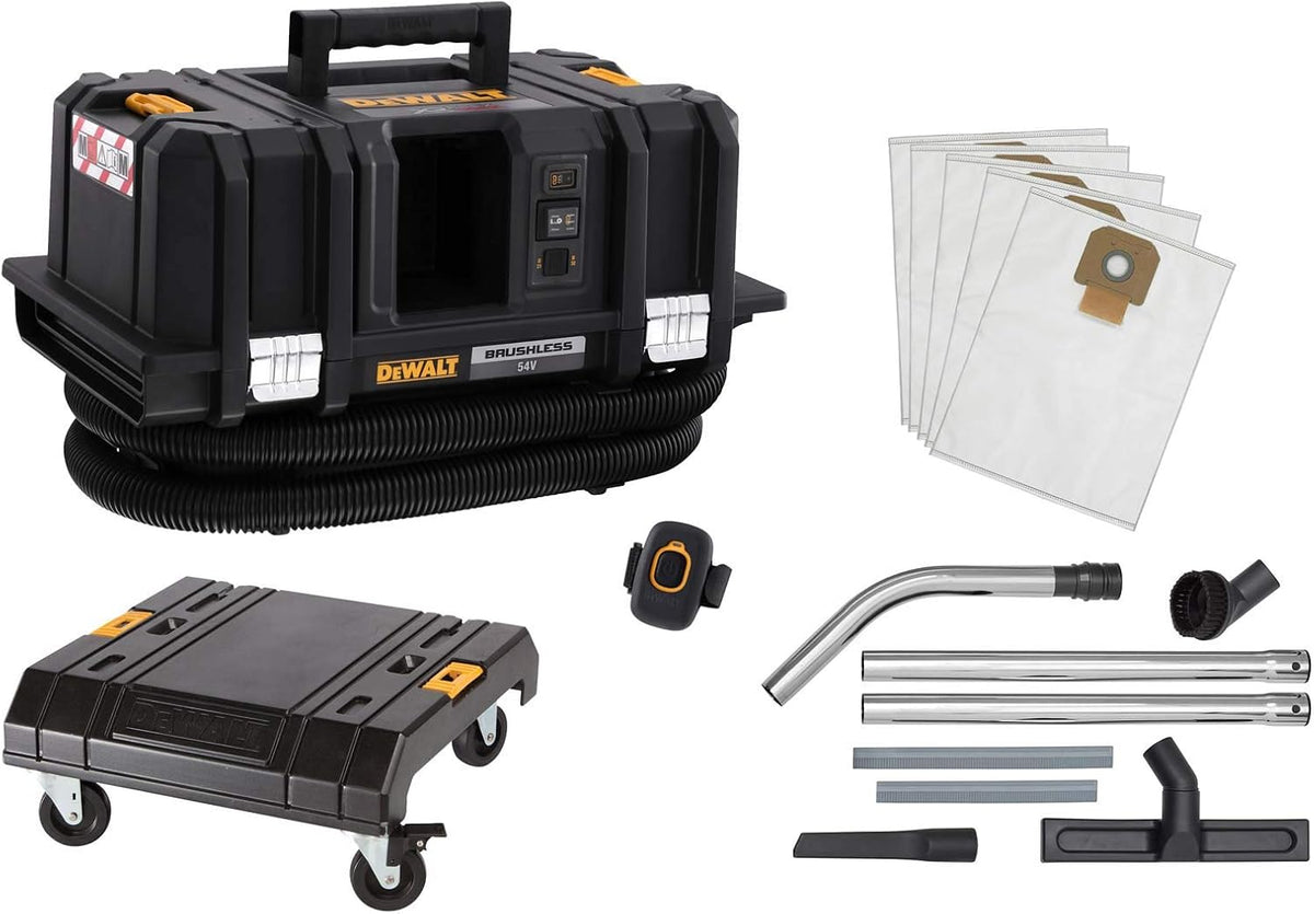 Aspirateurs DEWALT – 54 V | Noir/Jaune, DCV586MK-XJ – Aspirateur sans Fil Classe M BL