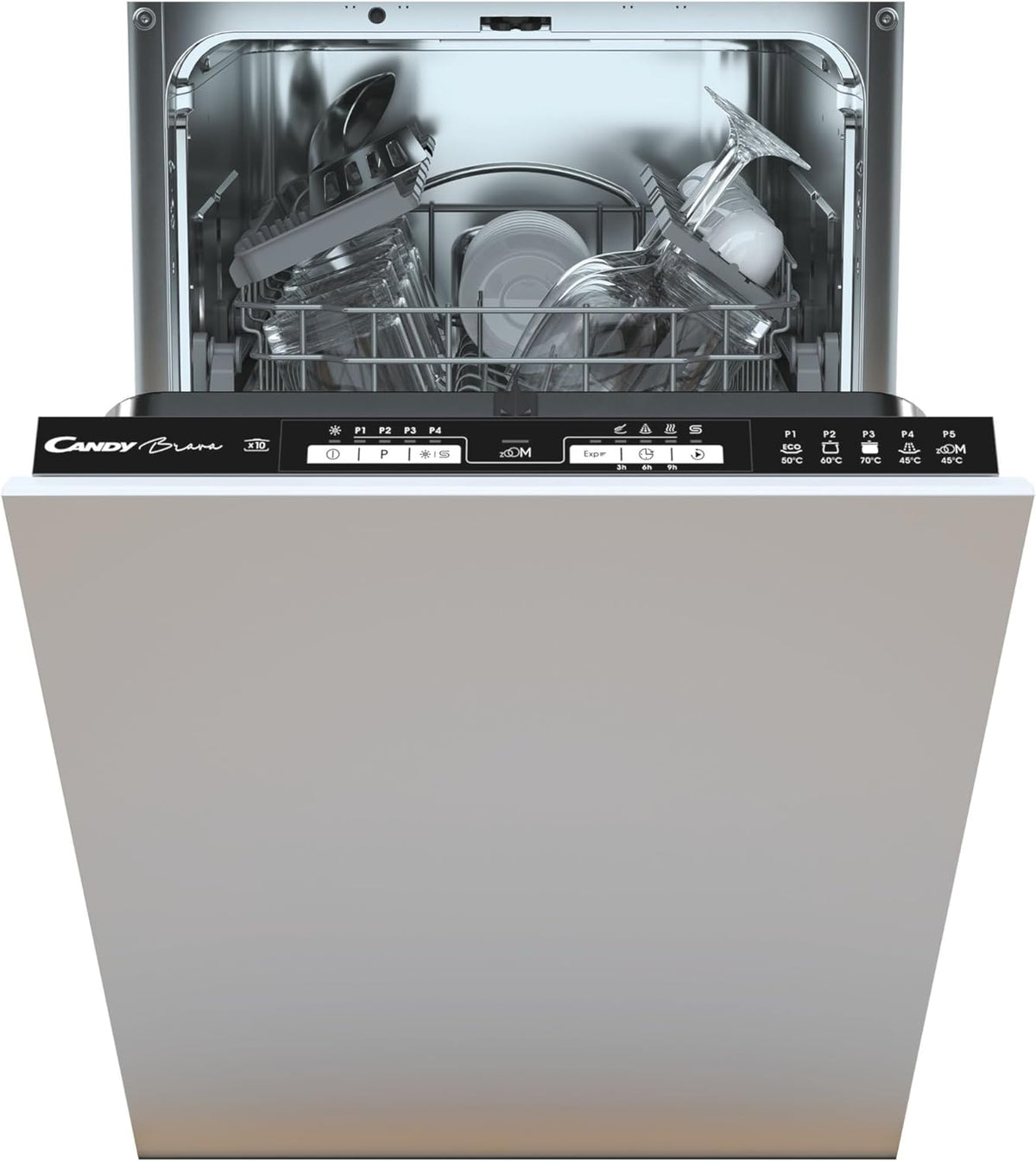 Lave-vaisselles standards Candy | Argent, CDIH2L1047