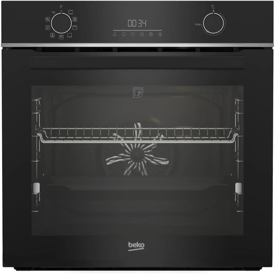 Fours encastrables Beko | 72l, 60 cm – Noir | Four Intégrable Multifonction Pyrolyse - BBIE18302XFPS-1