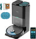 robot aspirateur Cecotec | aspirateur robot, Noir/Gris/Bleu – Technologie Laser | Détection d'Objets, Distributeur de Savon