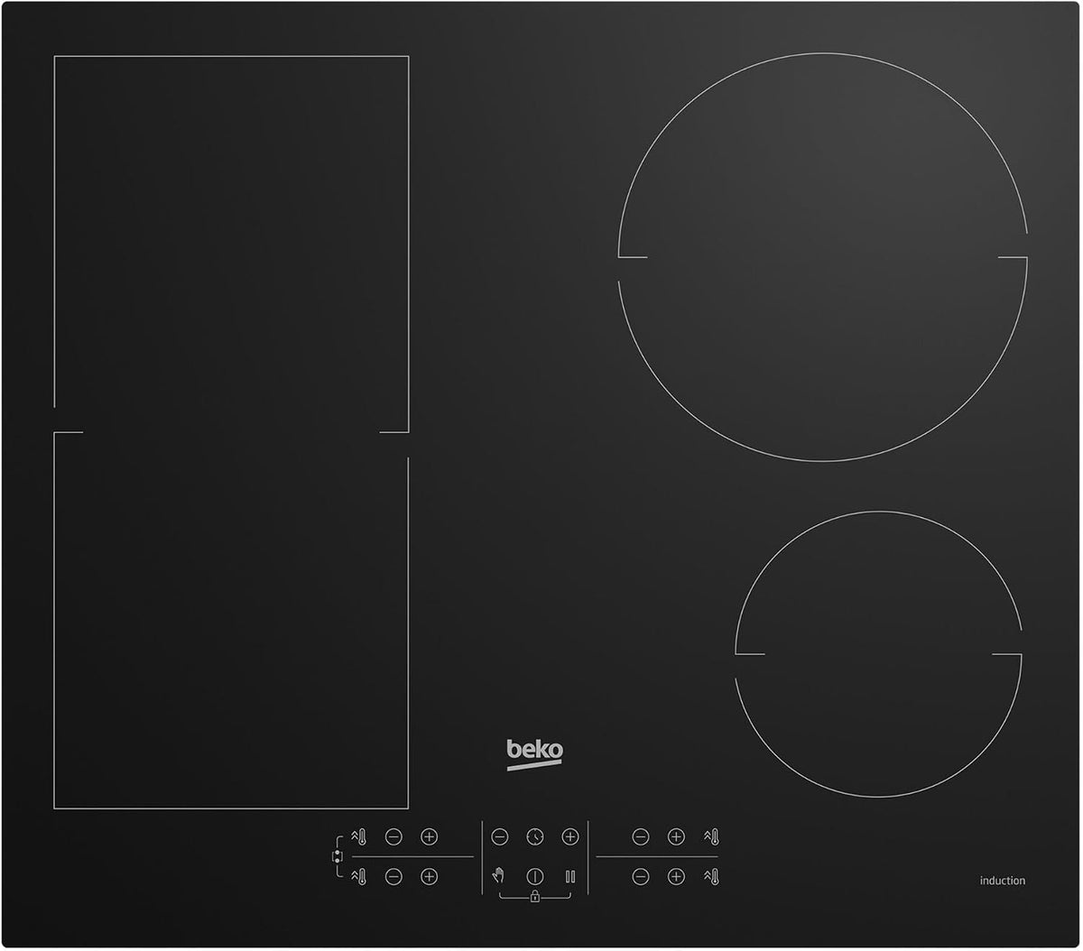 Tables de cuisson Beko – Noir | HII 64200 FMT Plan de Travail à Induction Standard