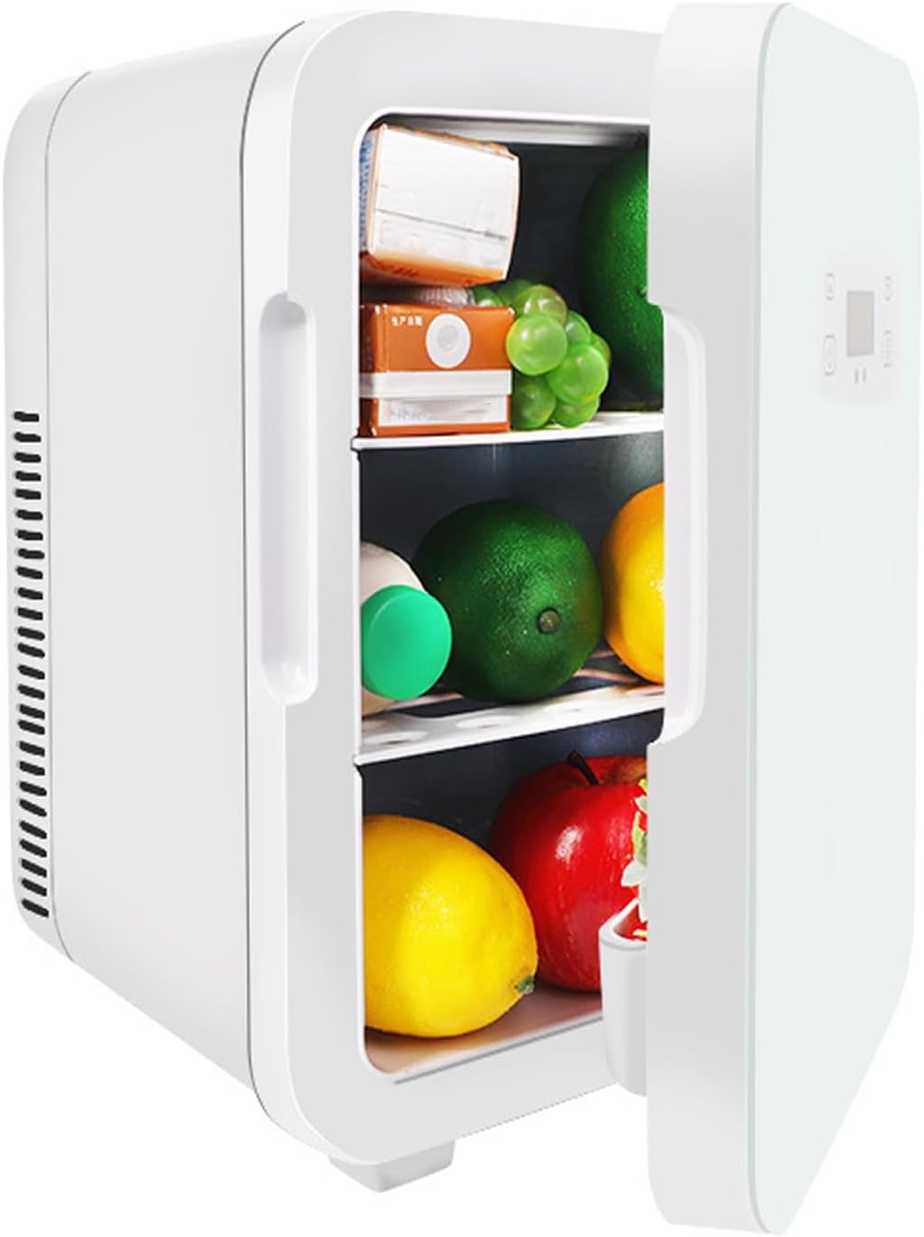 réfrigérateur | 10 L, 240 V – 12 V | noir, blanc – Mini Frigo Cosmetique | Maquillage Petit Frigo110- / Mode Silencieux