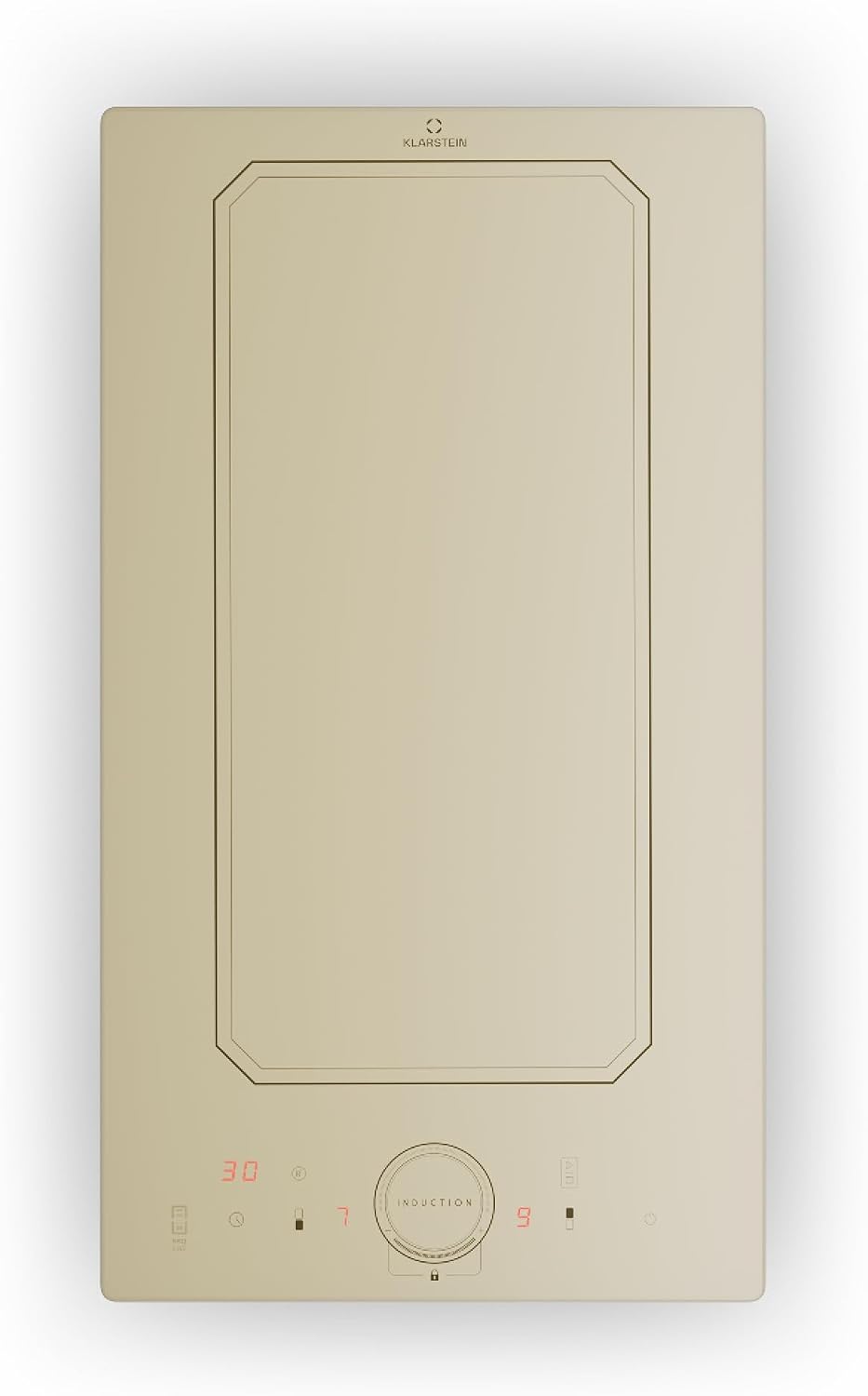 table de cuisson KLARSTEIN – plaque de cuisson | 3500 W, 240v – Beige | Plaque Induction Électrique, Double Chauffage