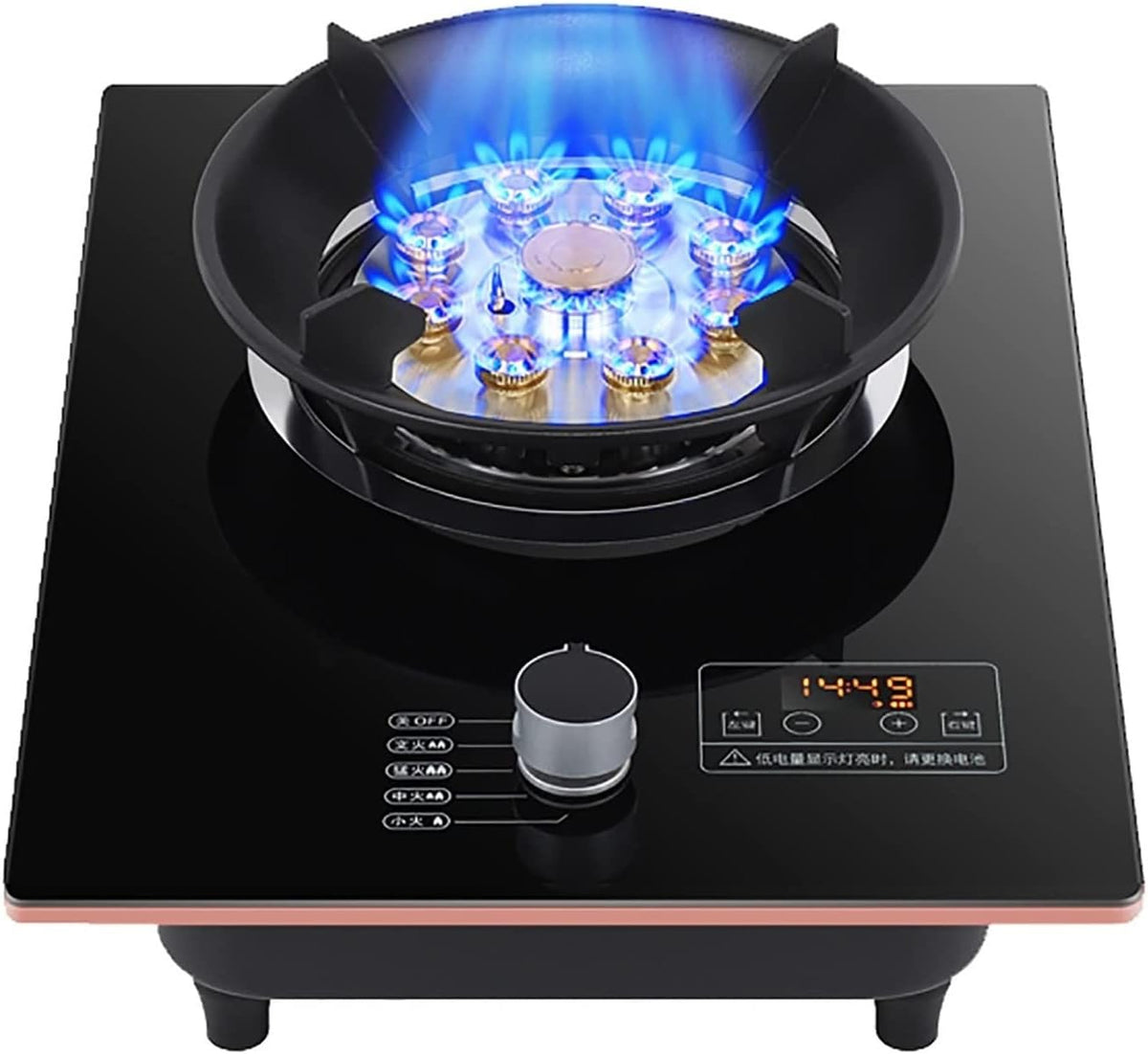 Tables de cuisson ZXFF – 33 cm | Noir, Cuisine De Cuisson À Gaz De Cuisson À Gaz Intégrée – 7.0 / KW Neuf Cavité Top en Verre Trempé pour La Maison