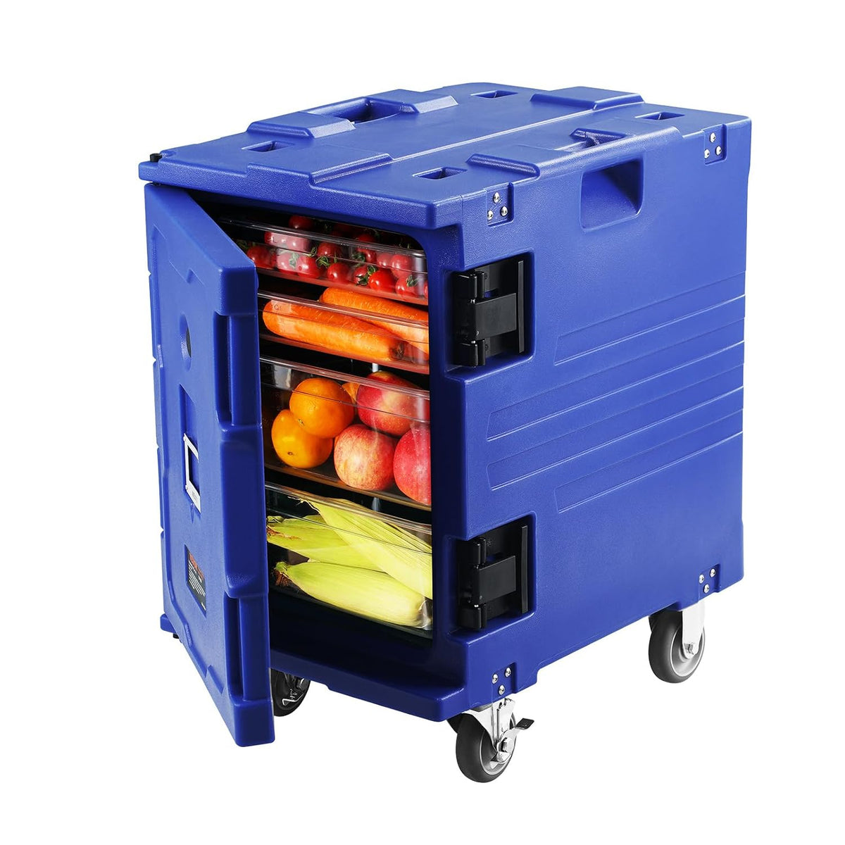 VEVOR Rangement pour la cuisine, 625 x 447 x 755 mm / 24,6 x 17,6 x 30,5 pouces – 82QT / 90 L | 90 L, 447x625x755 mm – Bleu