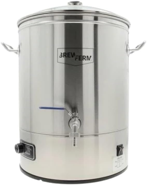 Cuves de fermentation Brewferm | 30 L, Argent – cuve électrique Brewer
