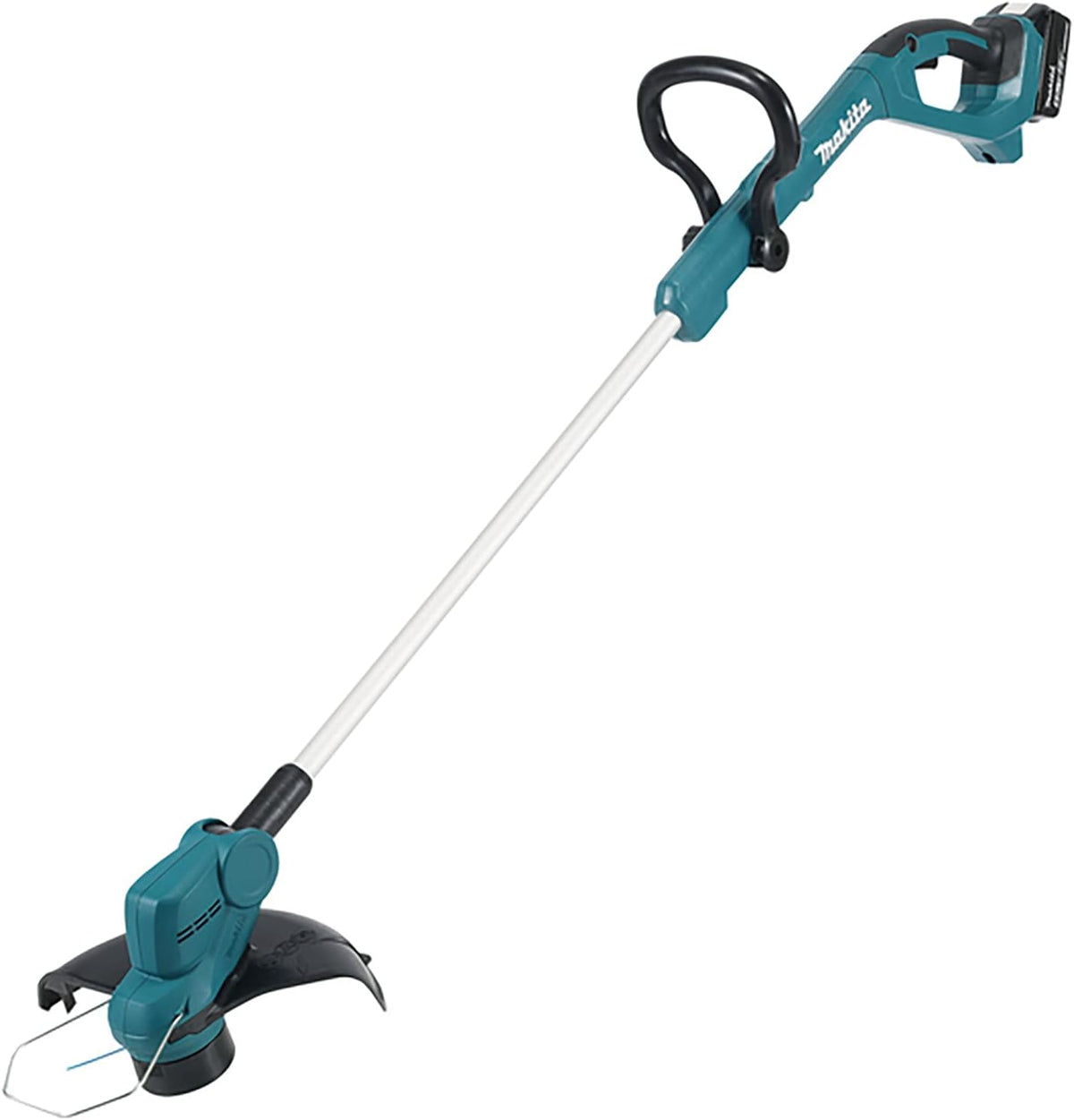 Makita débroussailleuse, 18 V – 5,0 Ah | Bleu/Blanc/Noir, DUR193RT Li-ION LXT avec 1 Batterie et Chargeur