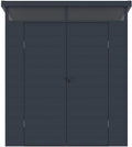 Abris de jardin Vente – 3,65 m | Gris Anthracite, Abri de Jardin en résine ² avec Plancher - MINARO