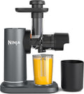 centrifugeuse NINJA | H: 40,46 cm x L: 18,16 cm x P: 30,75 cm, 700 ml – 1,1 l | Gris, Extracteur de jus à pression à froid