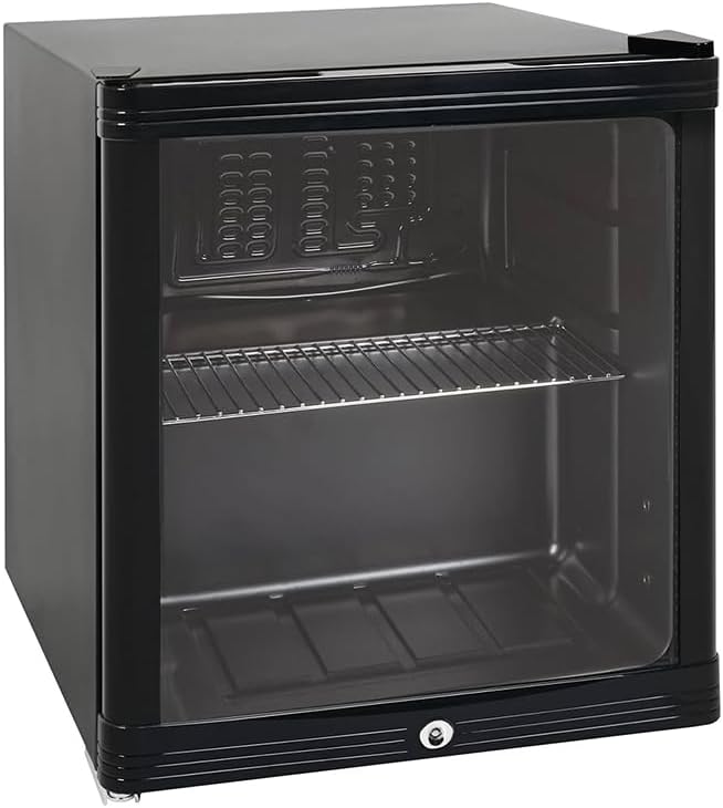 réfrigérateur | frigo, 52 L – Noir | Mini Armoire à Boissons, Compact Positif Ventilé – Température 0/+10°C | Porte Battante avec Serrure