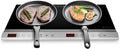 table de cuisson Navaris – plaque de cuisson | 3500 W, Noir/Argent