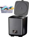 lave-linge, 27 x 27 x 30 cm – 10 litres | plastique, noir – Machine à laver portable ultra compacte | délicats