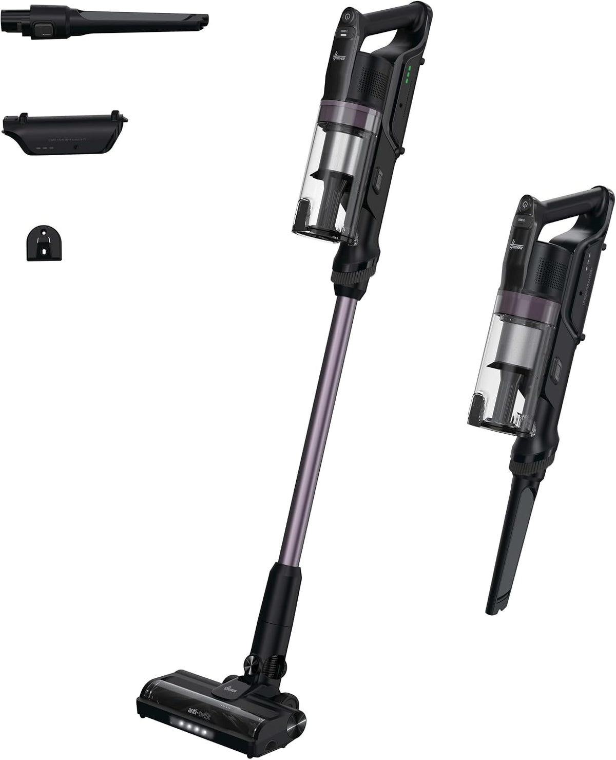 Hoover Aspirateurs balais et balais électriques, Noir/Gris – HF1 Plus HF1P10H 011 Aspirateur sans Fil avec Mode Turbo