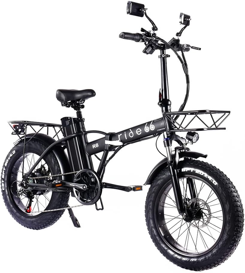 Vélos électriques ride66 – 20 Pouces | 15 Ah, Noir
