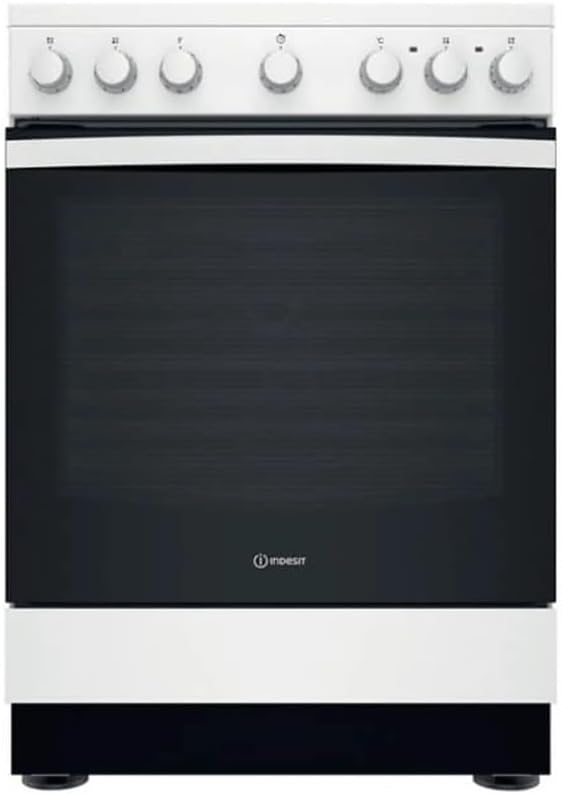 Indesit Cuisinières, Blanc/Noir – IS67V5PCWE