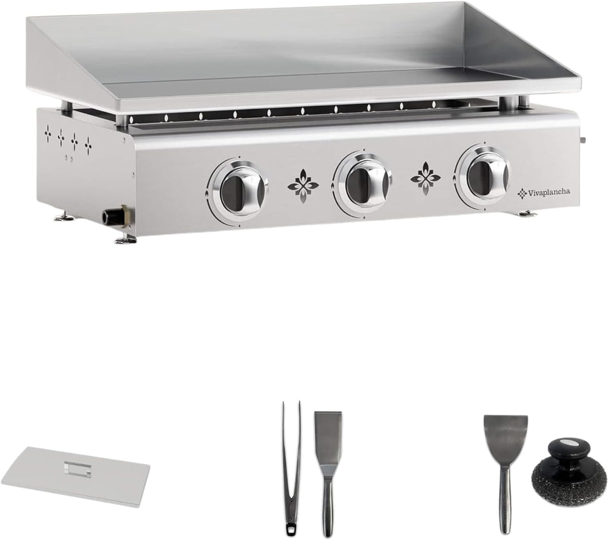 table de cuisson Vivaplancha, plaque de cuisson – 6 mm | Argent