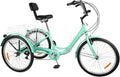 Tricycles SHIOUCY | tricycle pour adultes, 24 pouces – 120 kg | turquoise
