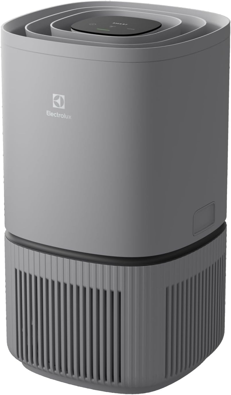 purificateur d'air Electrolux | 20 dB, Gris – Pure 300 | HEPA-Filtration Multicouche, Système AirSurround – Circulation d'Air 360°