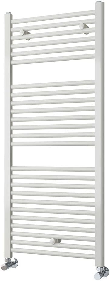 Kibath Radiateurs, 1200 x 500 mm – 200 x 500 cm | Blanc, L484503 Sèche-serviettes radiateur à intégrer dans circuit d'eau chaude