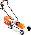 tondeuse à gazon RURIS POWER pour NATURE – 1500 W | 370 mm, 75 mm – 35 L | 3300 TR/Min, Orange/Blanc/Noir – RURIS Électrique RXE1500