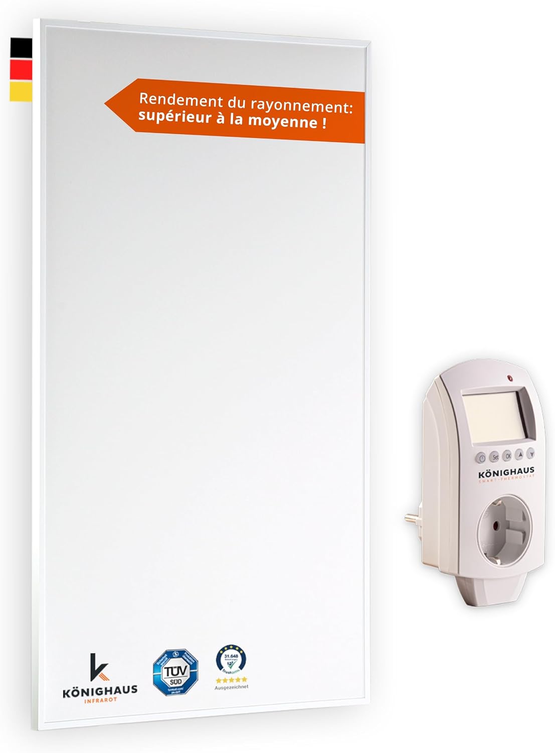 Radiateurs électriques Könighaus – 450 W | Blanc