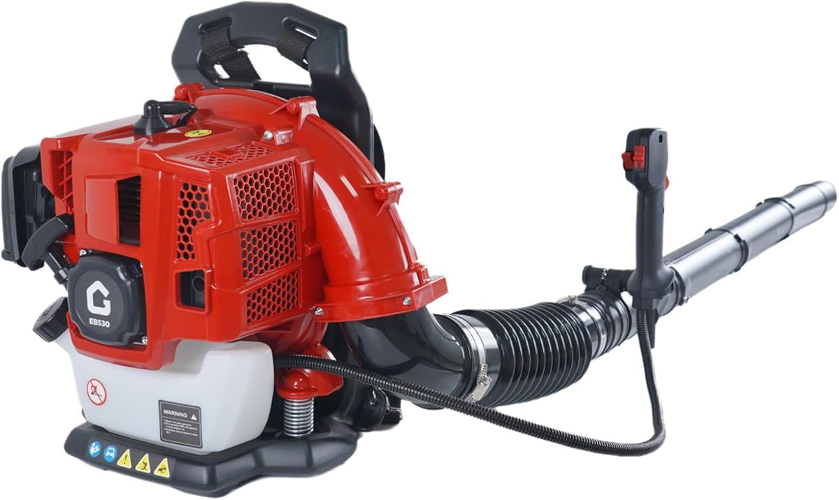 Souffleurs de feuilles Garvee – Rouge/Noir/Blanc | Souffleur à dos puissant pour feuilles, Moteur 2 temps 52CC 2
