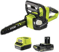 tronçonneuse RYOBI | 18 V, 2.0 Ah – Noir/Jaune | Pack OCS1830- One+ Brushless - 1 Batterie - 1 Chargeur rapide