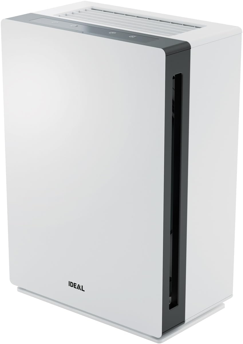 IDEAL purificateur d'air, 100 m – Blanc/Noir | AP80 PRO ( ²), Made in Germany – Filtre HEPA & charbon actif qui élimine 99