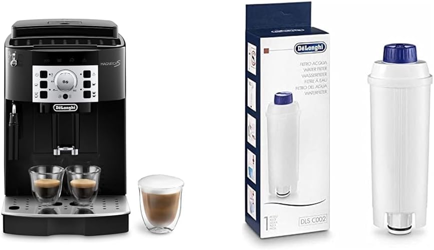 broyeur De'Longhi | 220 W, Noir/Blanc – Pack Delonghi Machine Expresso Automatique avec ECAM22.110.B Magnifica S