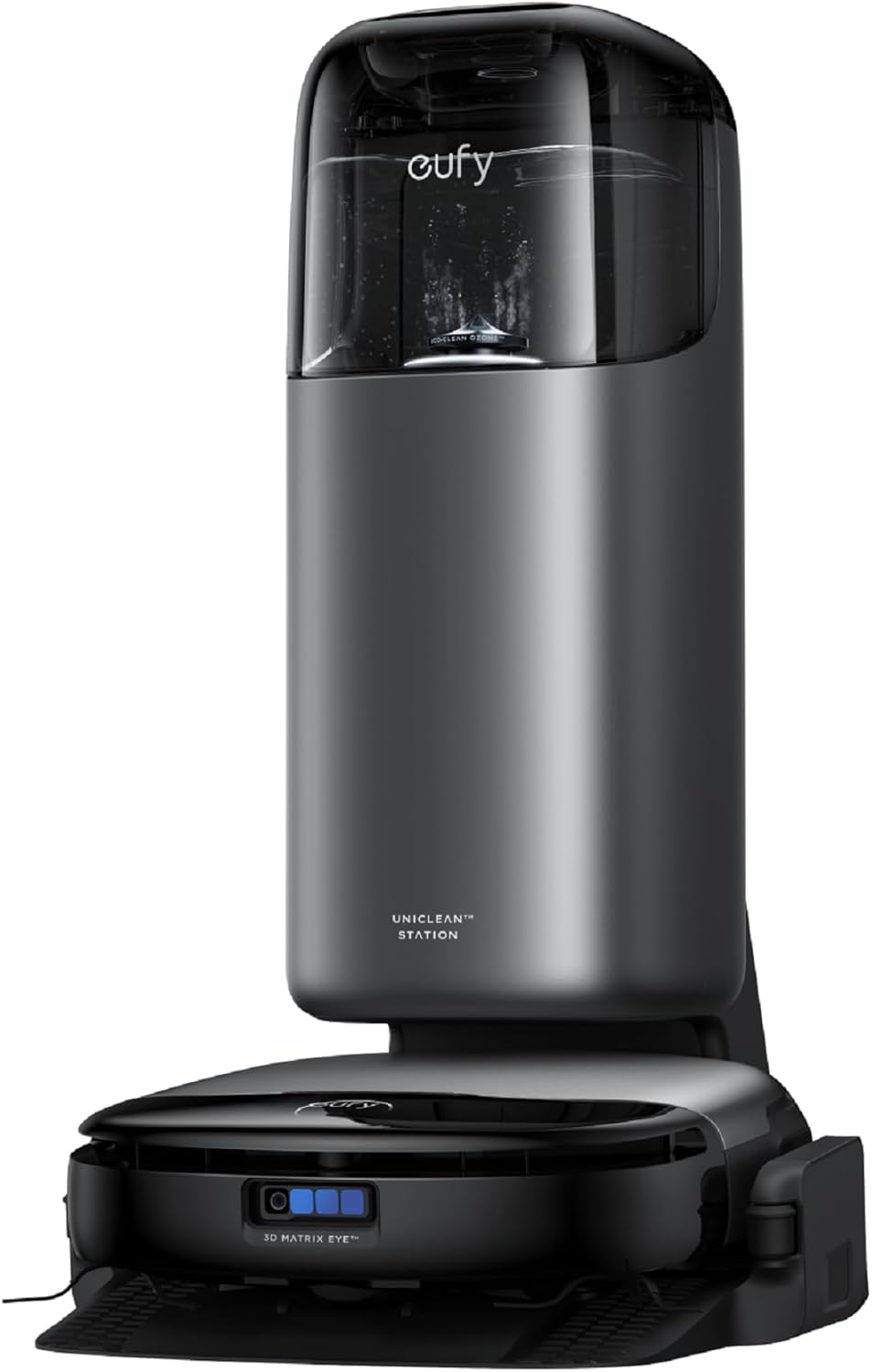 robot aspirateur eufy | aspirateur robot, 150 m – Noir | S1 Pro Tout-en-Un avec Fonction essuyage, Auto-Nettoyage Always Clean Mop & Eco Clean Ozone