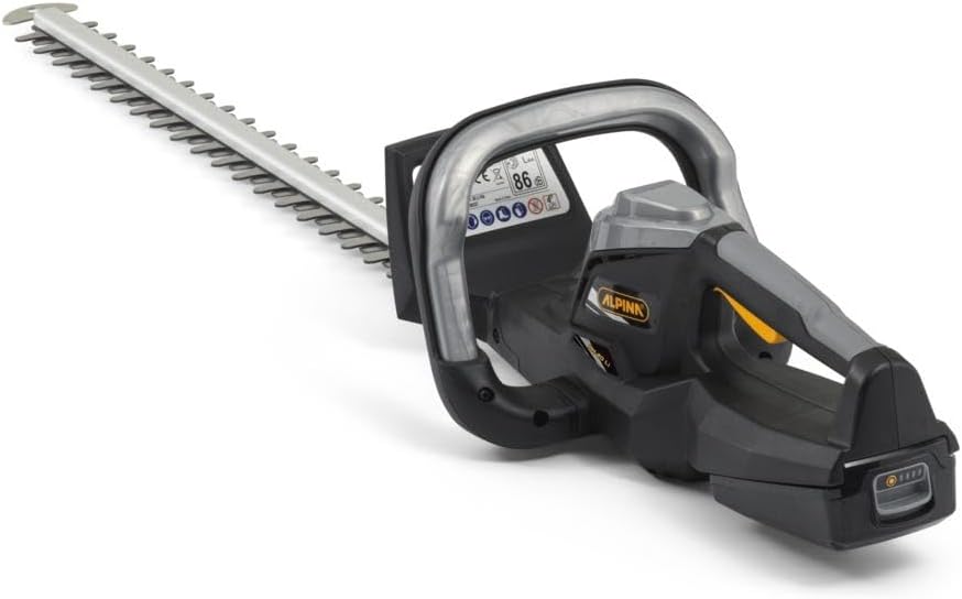 Taille-haies Alpina | 20 V, 55 cm – 2 Ah | Gris/Noir/Argent, AH 20 Li Kit Taille-Haie Sans Fil – Lames Double Action