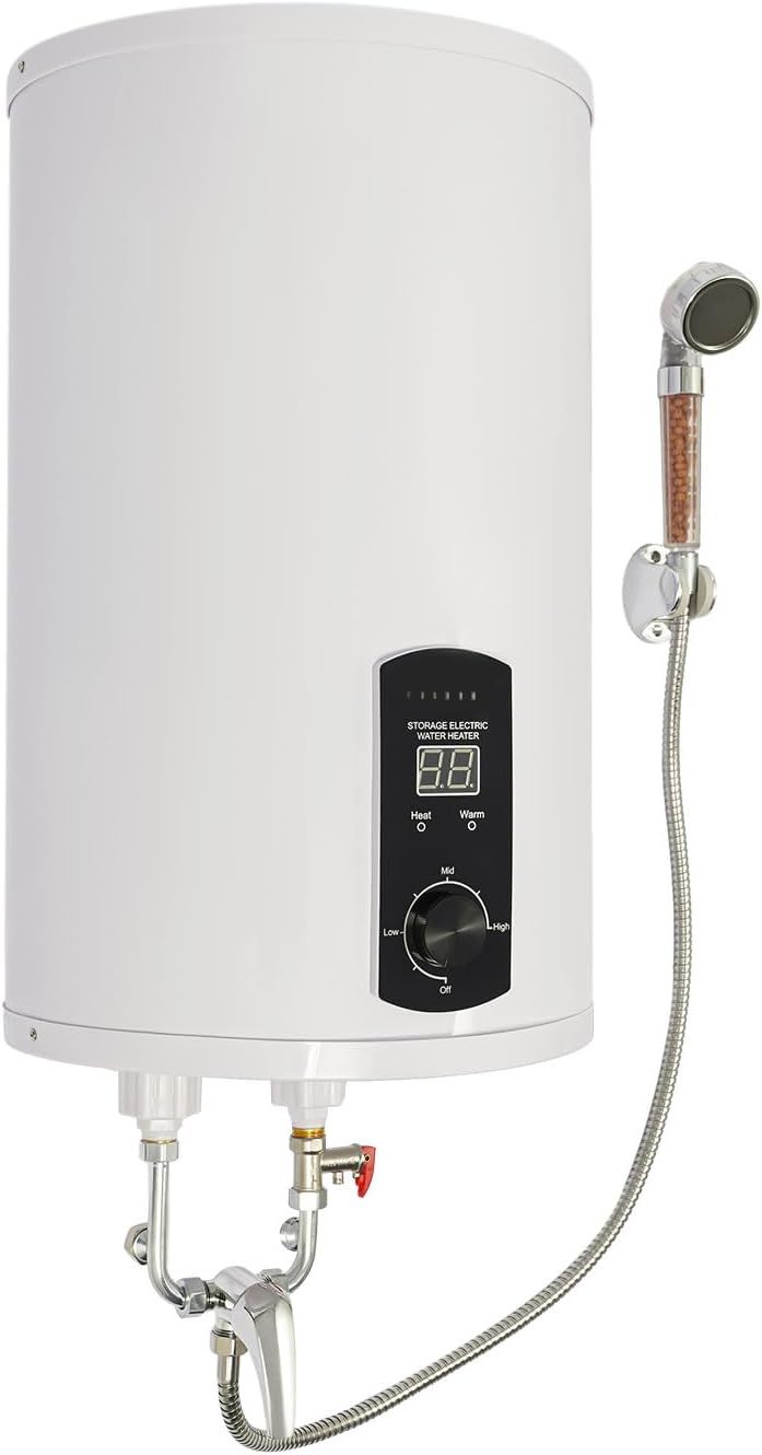 MIUKYUI chauffe-eau, DSZF – 50 l | 80 l, 100 l – 120 l | acier inoxydable, émail – plastique | blanc, électrique compact