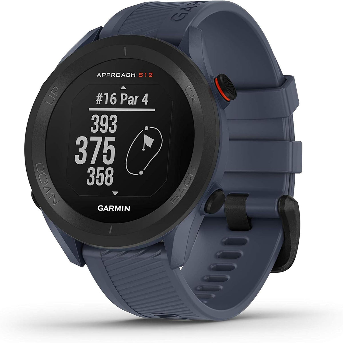 GPS Garmin | 43 mm, Gris/Noir – Approach S12 MIP Gris (Satellite)