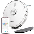 robot aspirateur MEDION – Blanc | avec station d'aspiration, aspirateur robot 2en1 – création précise de cartes