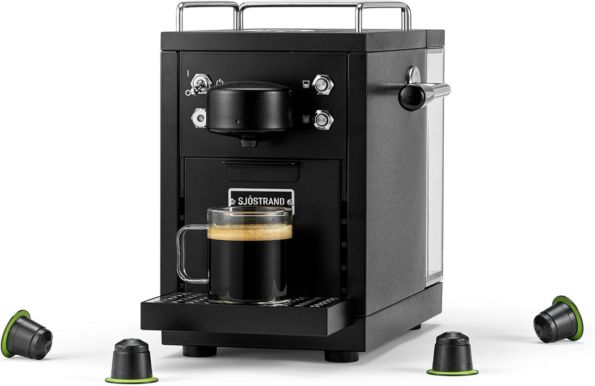 Machines à café 1 tasse Sjöstrand Coffee Concept | Noir, Sjöstrand The Original Machine à expresso compatible avec Nespresso
