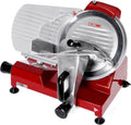 trancheuse électrique GGM Gastro – 25 cm | 150 W, Rouge/Acier
