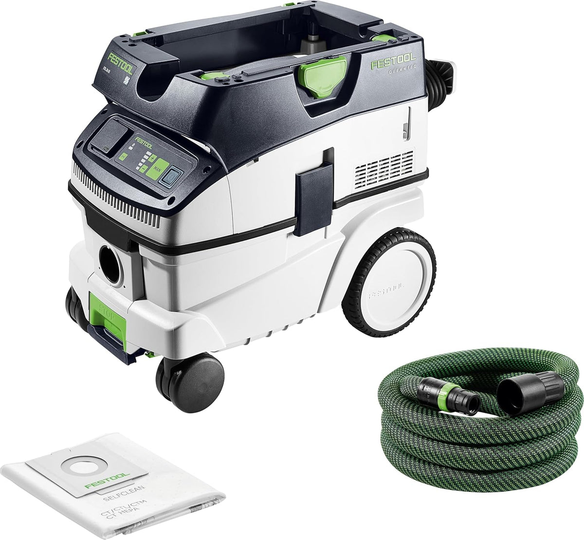 aspirateur eau et poussière Festool – Blanc/Noir/Vert | Aspirateur CLEANTEC CTL 26 EI - - 577898