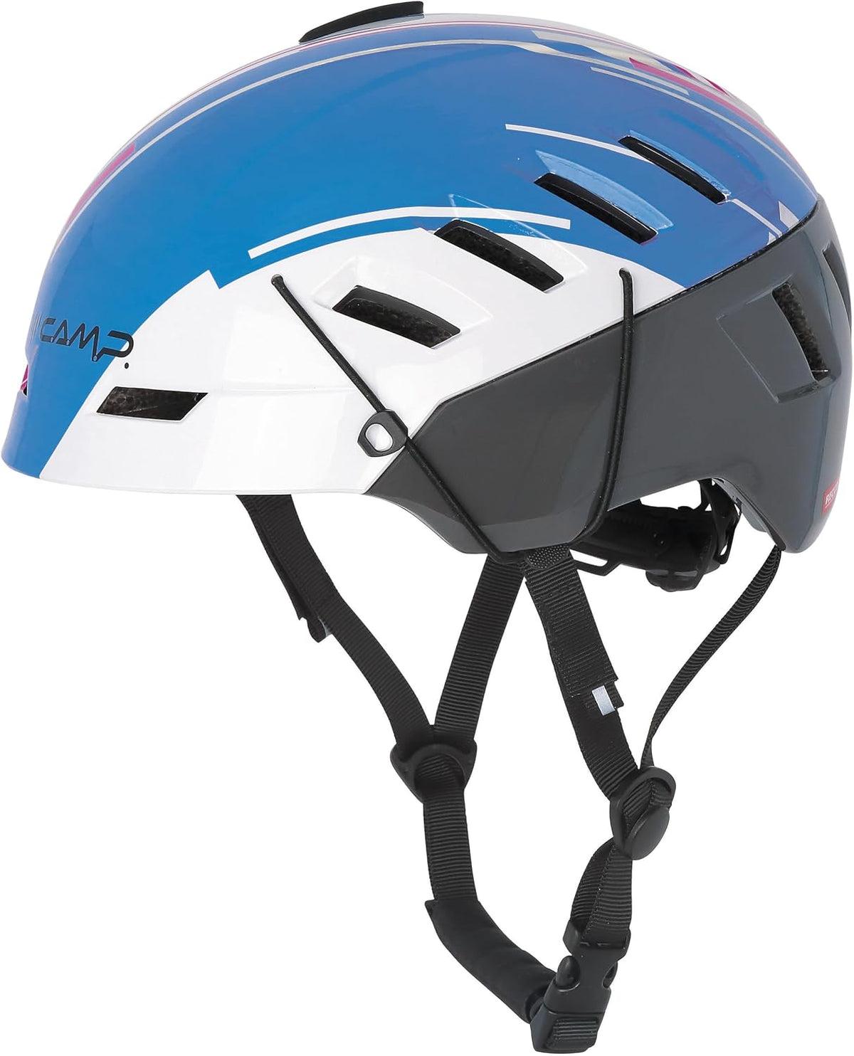 Casques CAMP – Bleu/Blanc/Noir | Voyager - Casque Alpinisme