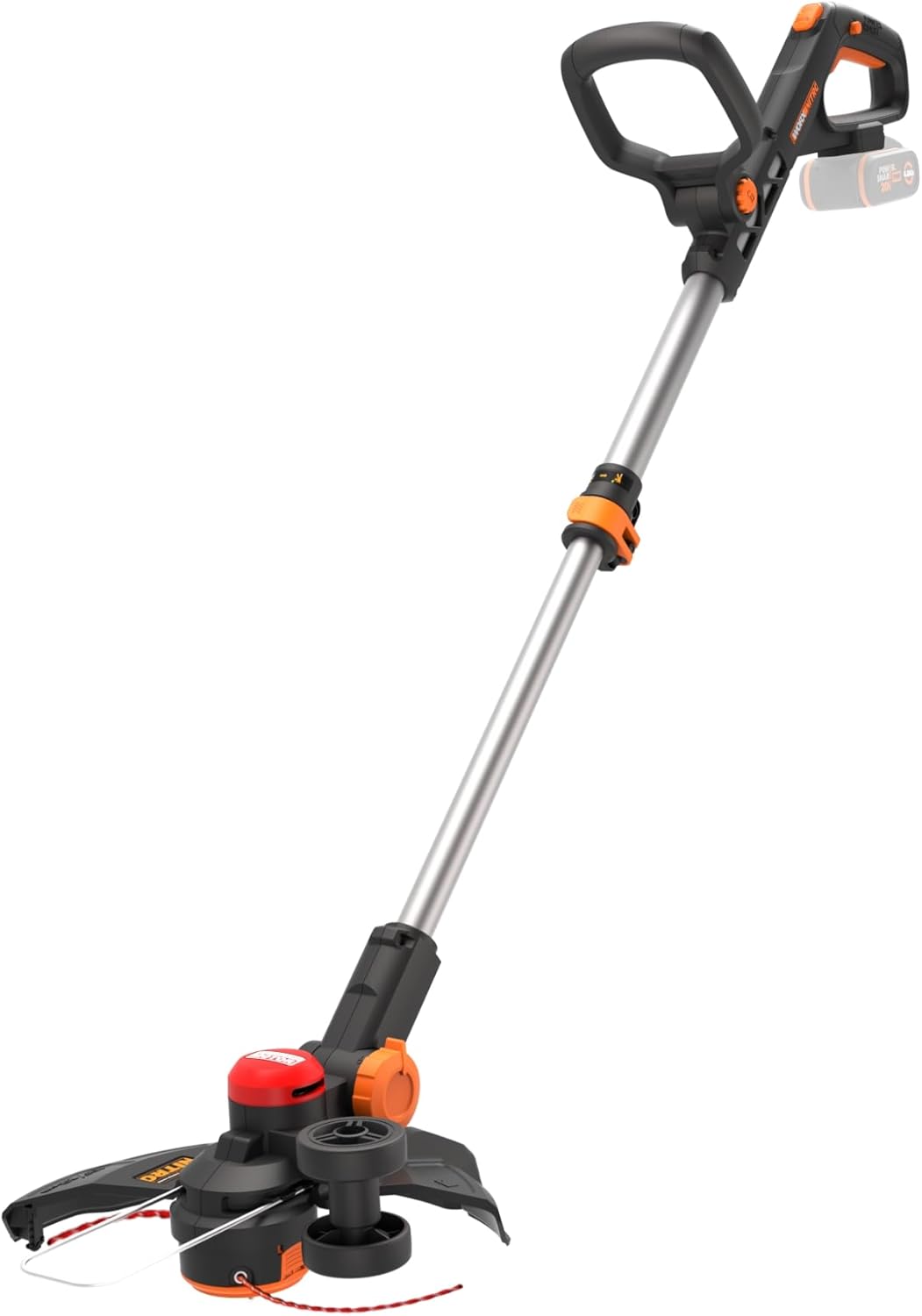 WORX Outillage de jardin motorisé, 20 V MAX – 20 V | 33 cm, Noir/Orange/Gris – Coupe-Bordures 3 en 1 sans Fil WG173E.9