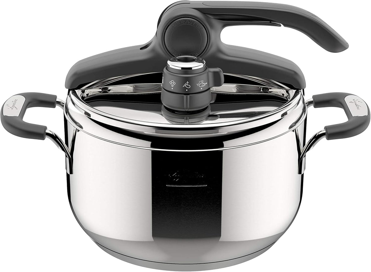 Casseroles poêles et faitouts Lagostina – 22 cm | 5 L, Argent/Noir – autocuiseur Briosa